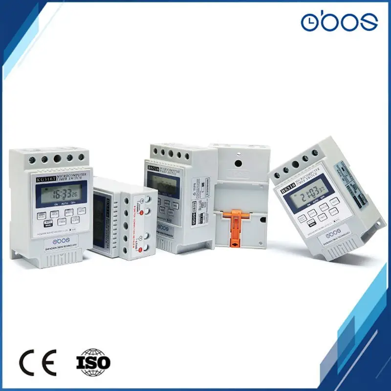 

OBOS free shipping 220V programmabl digital time switch weekly timer with 10 times on /off per day 1min-168H time set range