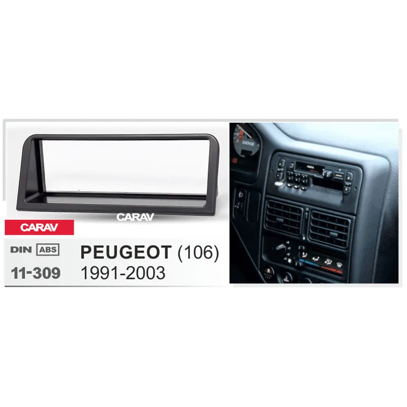 1 Din радио фасции для PEUGEOT (106) 2003 1991 DVD стерео панель тире крепление CARAV 11 309|kit kits|kit