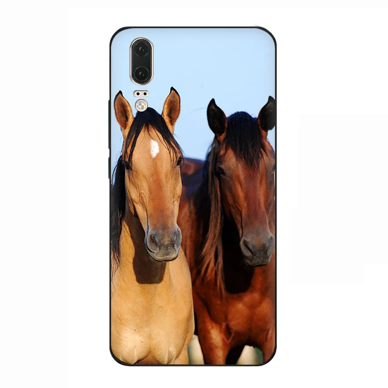 B5 horse soft silicone phone cover for Huawei P8 P9 Lite Mini P10 P20 P30 Lite Pro P Smart Z Plus - Цвет: B5