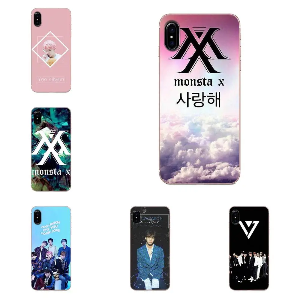 Мягкие чехлы Monsta X Kpop Boy Group для LG G4 G5 G6 K4 K7 K8 K10 2017 V10 V20 V30 Stylus Nexus 5 5X G2 G3 mini