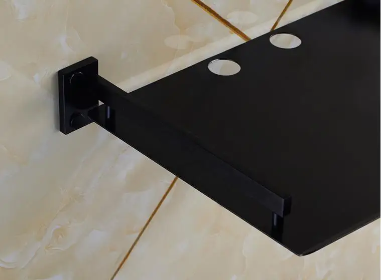 Одиночная настенная полка алюминиевая приставка для маршрутизатора|aluminium shelf|aluminum wall shelvesshelf bracket |