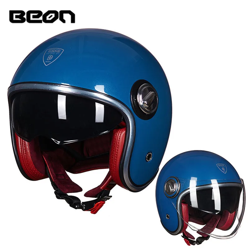 BEON мотоциклетный шлем скутер с открытым лицом Casco Capacete мото каск шлемы для руля