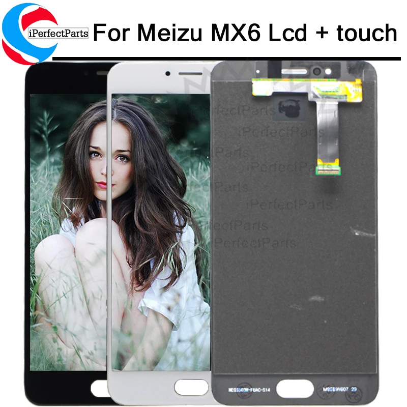 Новый ЖК экран для Meizu MX6 дисплей + сенсорный дигитайзер с рамкой 5 дюйма 1920*1080 meizu mx6