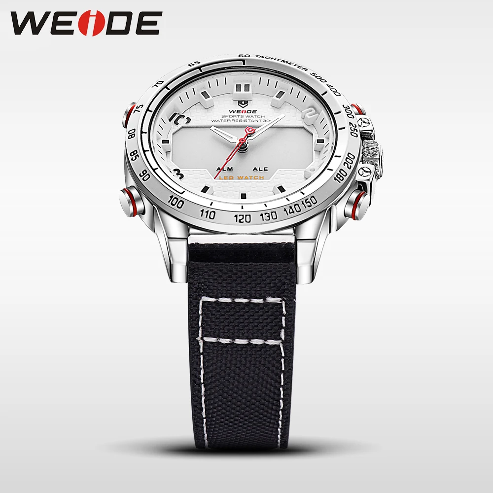 WEIDE оригинальные часы с нейлоновым ремешком Мужские брендовые Роскошные