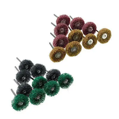 

20Pcs Polishers Buffers Abrasive 1" Brite Wheels Fit For Dremel Mixed Set H02