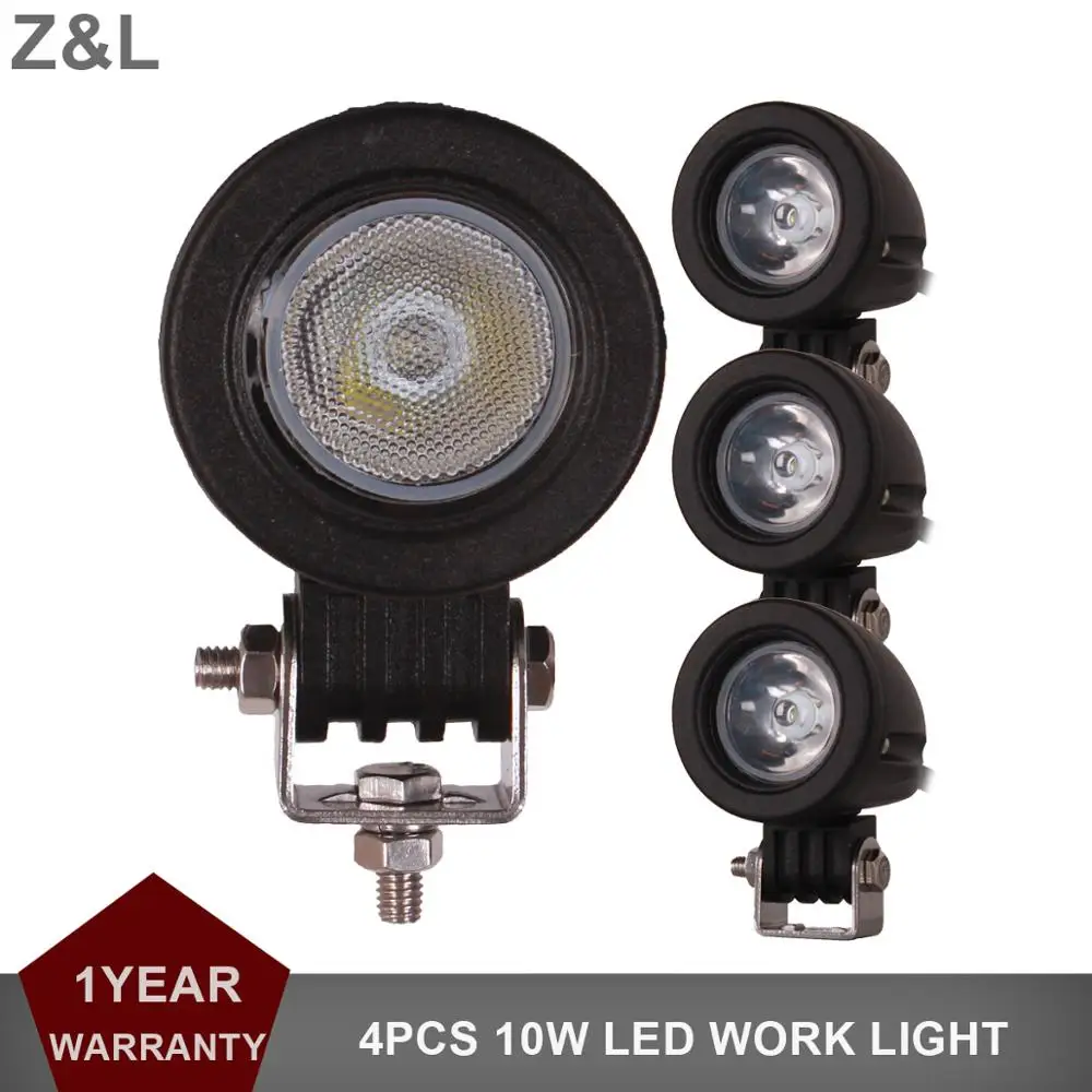 Cheap 4 Stuks 10W Koplamp Led Verlichting Offroad Auto Auto Truck Atv Motorfiets Trailer Fiets Suv 4X4 Indicator Fog lamp 12V 24V