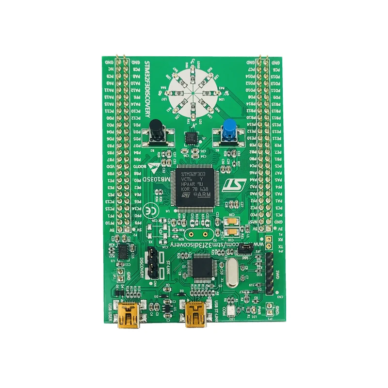 Бесплатная доставка STM32F3DISCOVERY STM32F303VCT6 STM32F303 STM32 ARM Cortex-M4 Development Board встроенный ST-LINK/V2