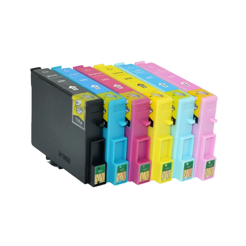 T0491 T0496 чернильные картриджи для принтеров Epson Stylus фото R210 R230 R310 R350 RX510 RX630 RX650