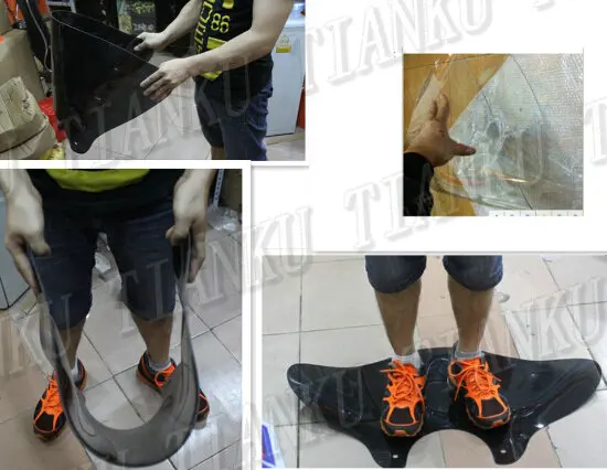 Мотоциклетное прозрачное ветровое стекло для уличного велосипеда двойной