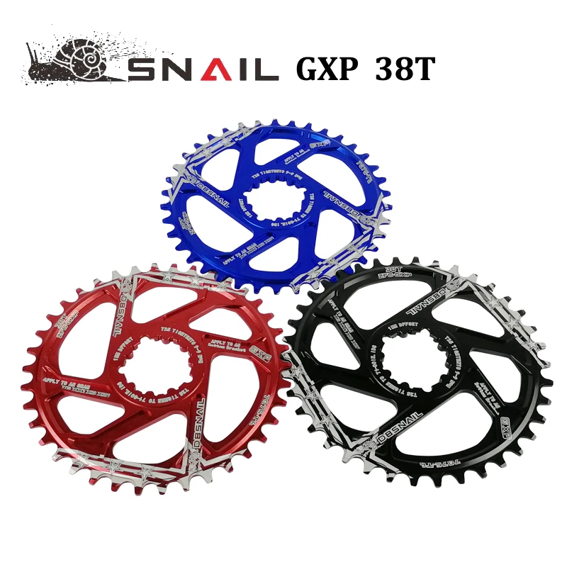 SNAIL GXP 7075 MTB bike шатунная пластина 38T узкий широкоугольный поднос Запчасти для