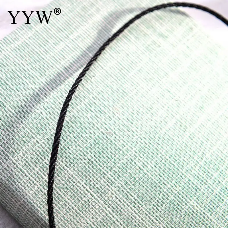 Black Leather Rope Thread Chain Necklace Women Lobster Claw Extend Adjustable Chokers Jewelry For Men | Украшения и аксессуары