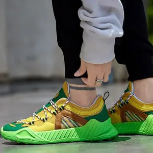 INSхип-хоп Уличная летняя повседневная обувь из сетчатого материала; мужские массивные кроссовки; дышащая обувь; модные кроссовки; Джокер; Tenis Masculino