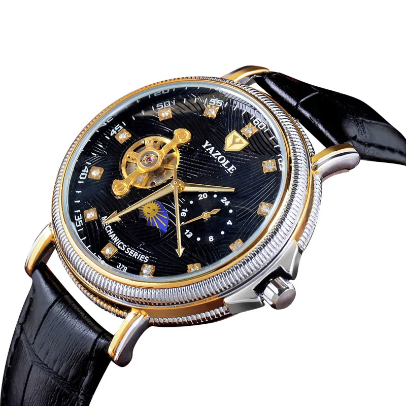 Automatic Watch 2020 Mens Watches Top Brand Luxury Yazole Men Fashion Unique Dress Designer Skeleton reloj hombre | Наручные часы