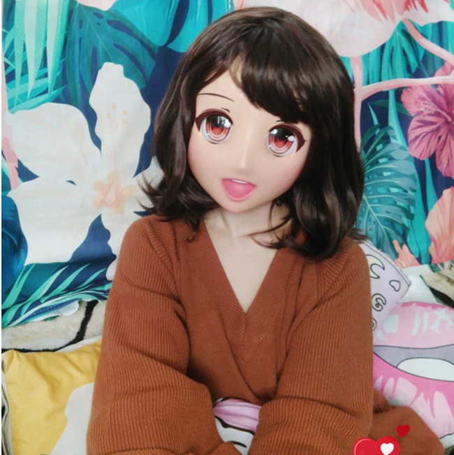 (Oliva 1) Женская милая девочка каучуковая полуголовая Kigurumi мультяшная Маска