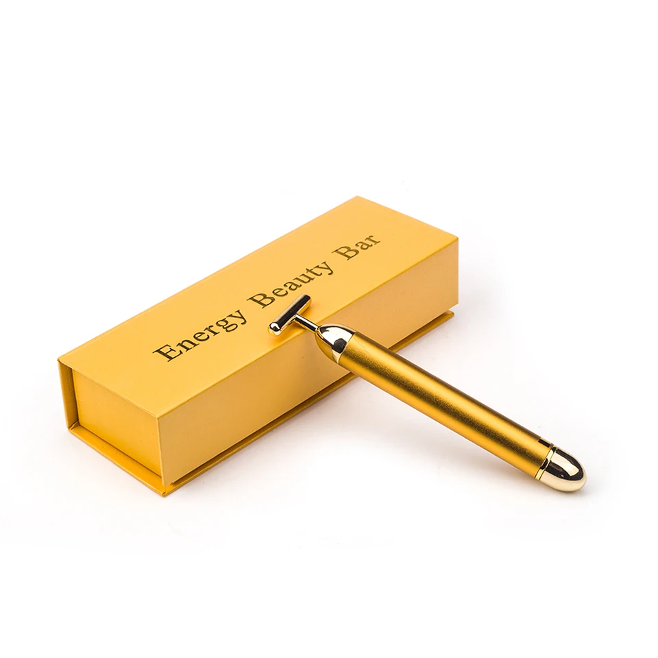 Массажер для лица с технологией Gold Energy массажер ухода за кожей 24 К подтяжка