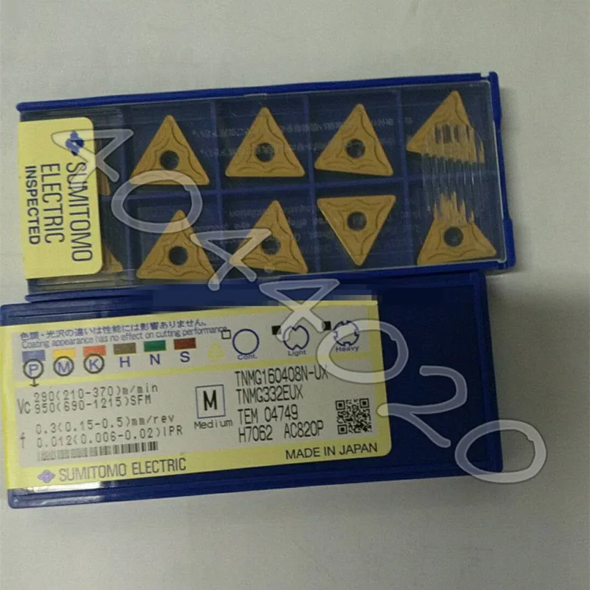 

TNMG160408N-UX AC820P 10 шт./кор. Sumitomo, новое оригинальное Карбидное лезвие