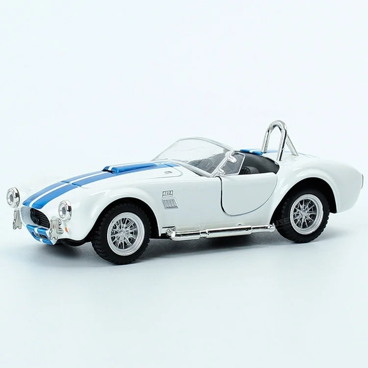 1/32 масштаб 1965 Ретро Ford Shelby Cobra 427 S/C литой металлический автомобиль со звуком и