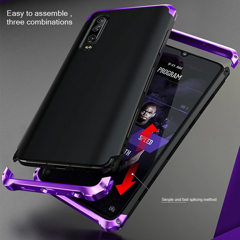 Чехол с металлической рамкой для huawei p30 PRO, чехол с металлическим бампером, пластиковый Роскошный чехол для телефона huawei p30 pro, Жесткий Защитный матовый чехол из ТПУ