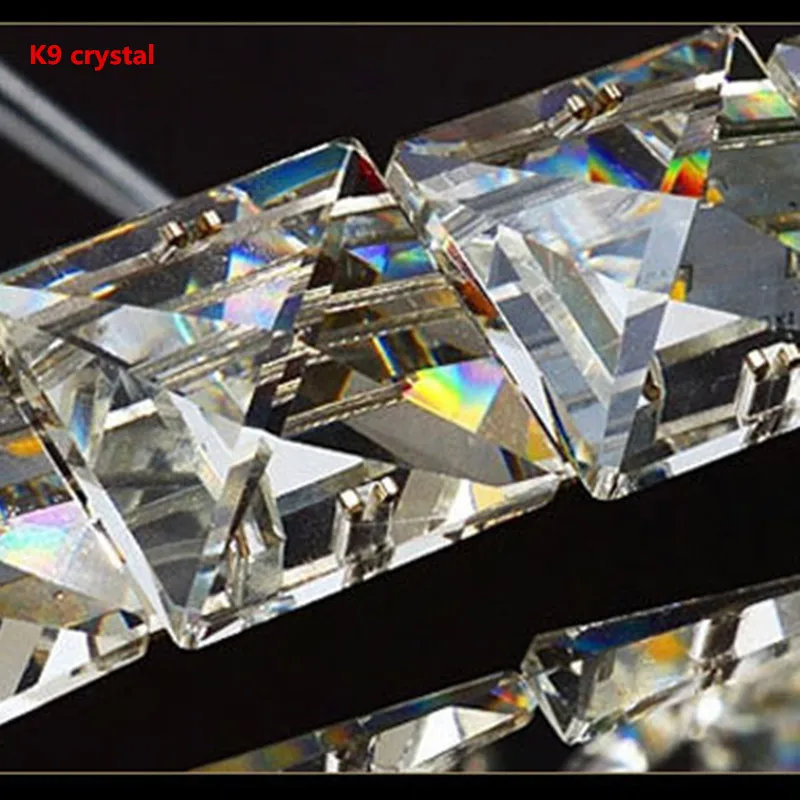 Современная минималистисветодио дный светодиодная круглая хрустальная люстра