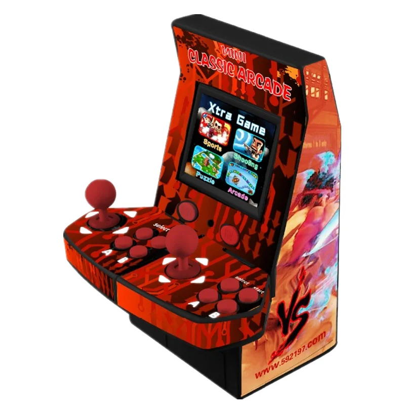 2 дюйма LCD два игрока мини аркадная машина с классической игрой 645 в 1 PCB длинный вал