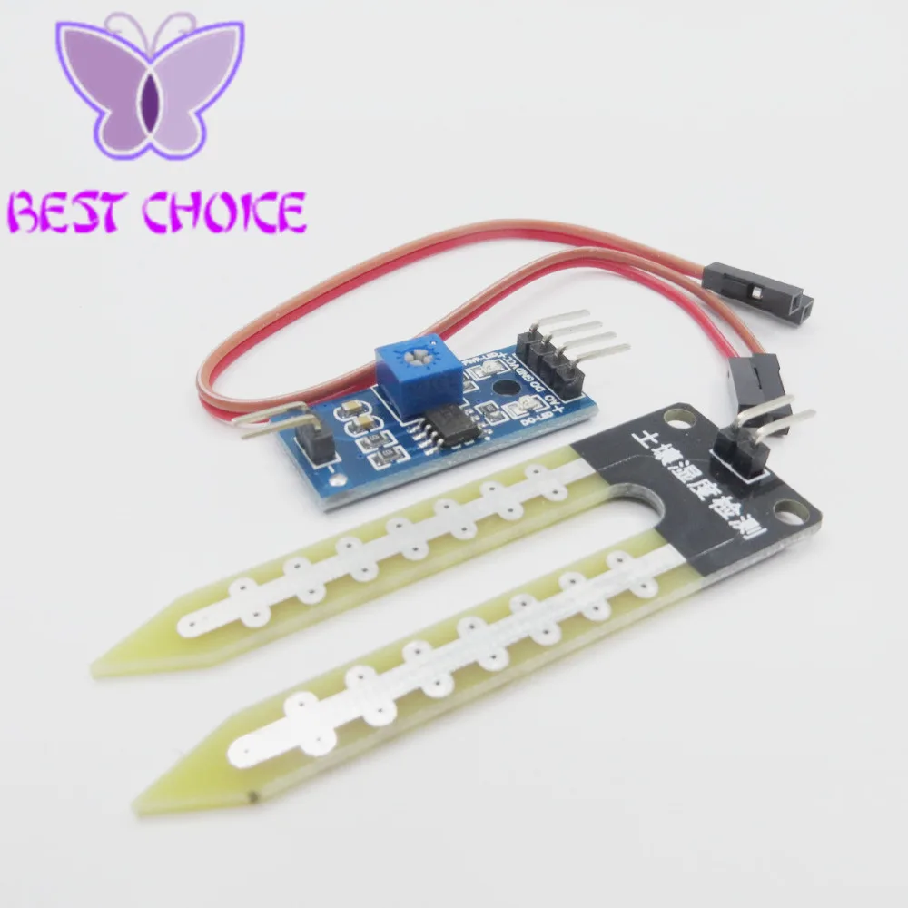 Модуль обнаружения влажности гигрометра почвы датчик воды для Arduino|Измерители