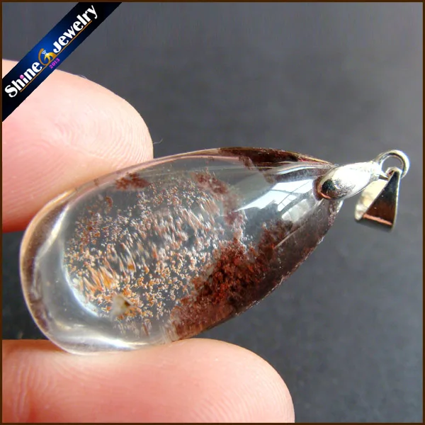 Limited Sale Natural Green Phantom Crystals cabochon setting Necklace Pendant Stone Beads for DIY Jewelry Making JS010 | Украшения и