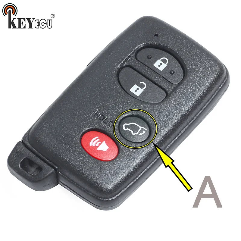 Запасной пульт дистанционного управления KEYECU для Toyota Prius Land RAV4 Cruiser Sequoia Чехол