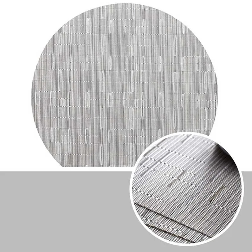 Бамбуковые плетеные одноцветные столовые приборы маслостойкий обеденный