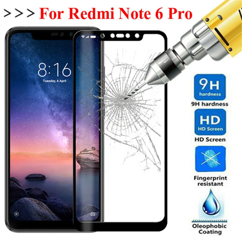 Защитное стекло для Xiaomi Redmi Note 6 Pro Защитная пленка закаленное защиты экрана |