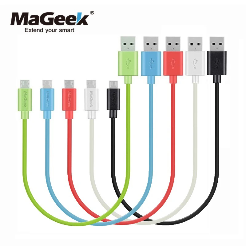 MaGeek 0 3 м/1 фут. Короткий Micro USB кабель Быстрая зарядка мобильный телефон кабели