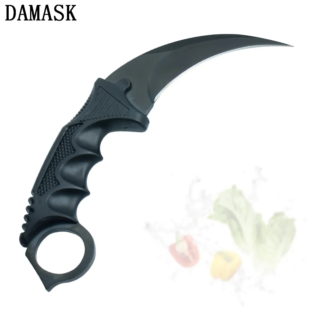 DAMASK Новое поступление CSGO Karambit практичные уличные ножи счетчик ударные для