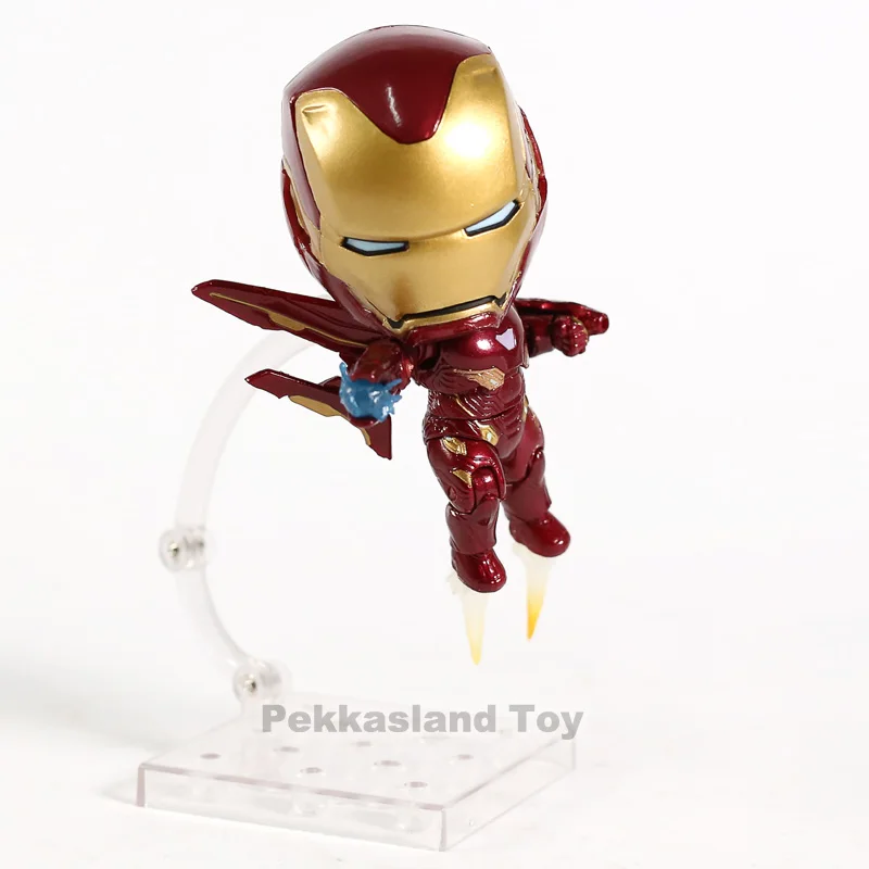 Marvel Мстители Nendoroid 988 Mk50 Железный человек Mark 50 Infinity Edition ПВХ Железный человек фигурка Коллекционная модель игрушки