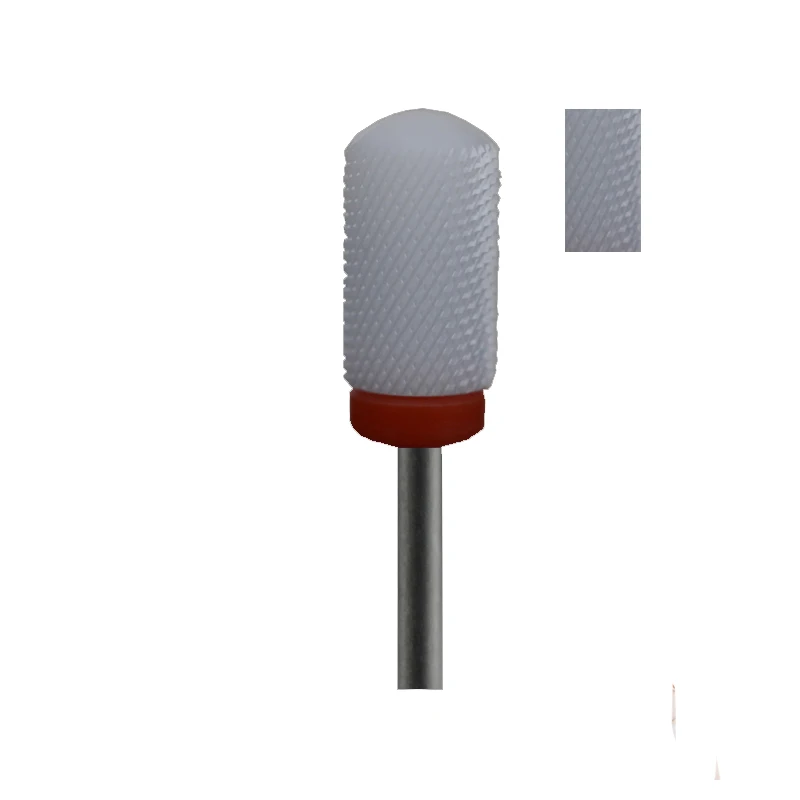 

1pcs White Ceramic Nail Drill Bit - Large Smooth Top Bit - F