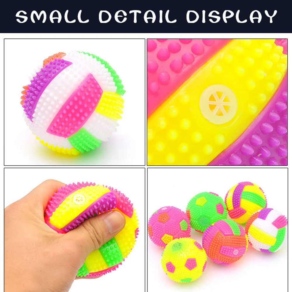 Hiinst световые игрушки 1 шт. LED пластик случайный цвет волейбол мигающий свет вверх