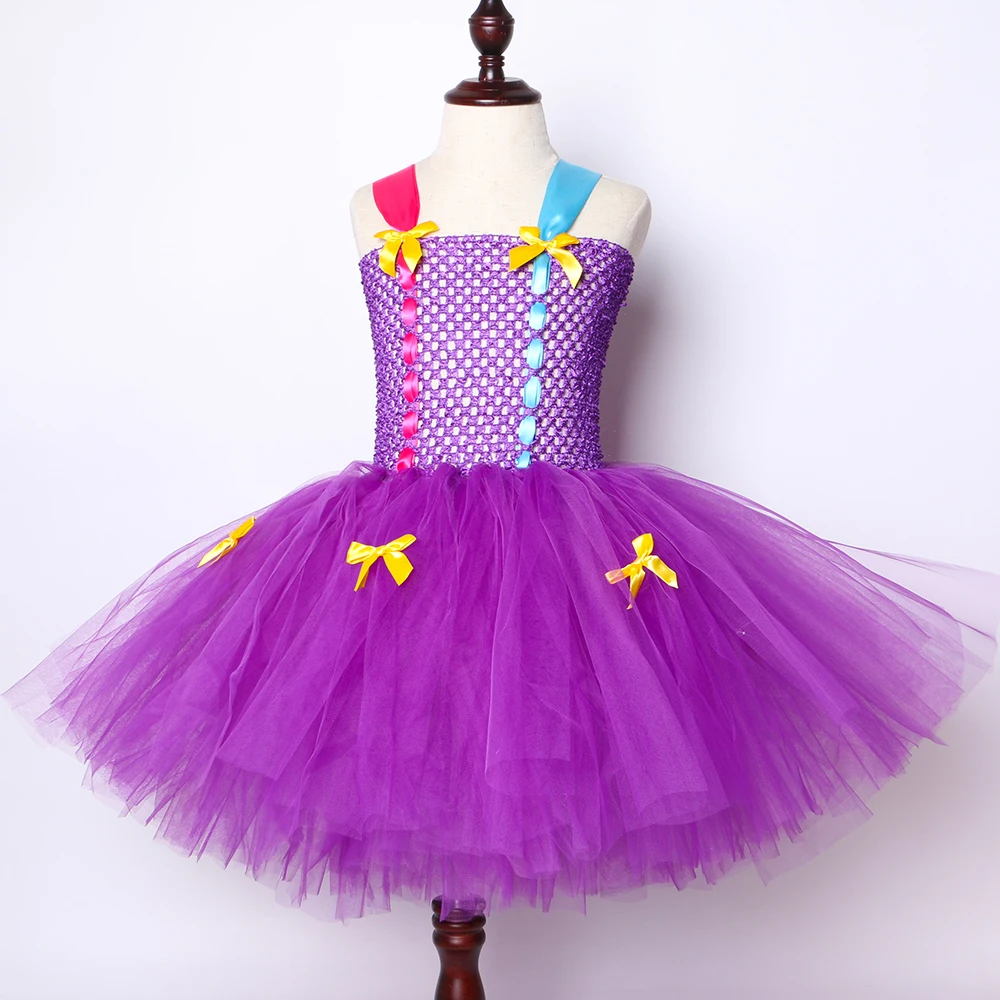 Lol/платье-пачка для девочек Фиолетовое платье принцессы с фатиновой юбкой