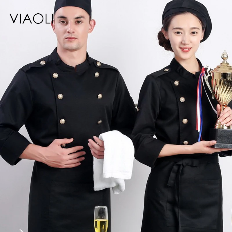 Viaoli высокое качество униформа шеф повара одежда с коротким рукавом Мужская для