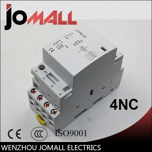 4 P 16A 20A 25A 220 V/230 V 50/60 HZ din rail AC контактор для дома 4NC|ac contactor|contactor 4nccontactor ac |