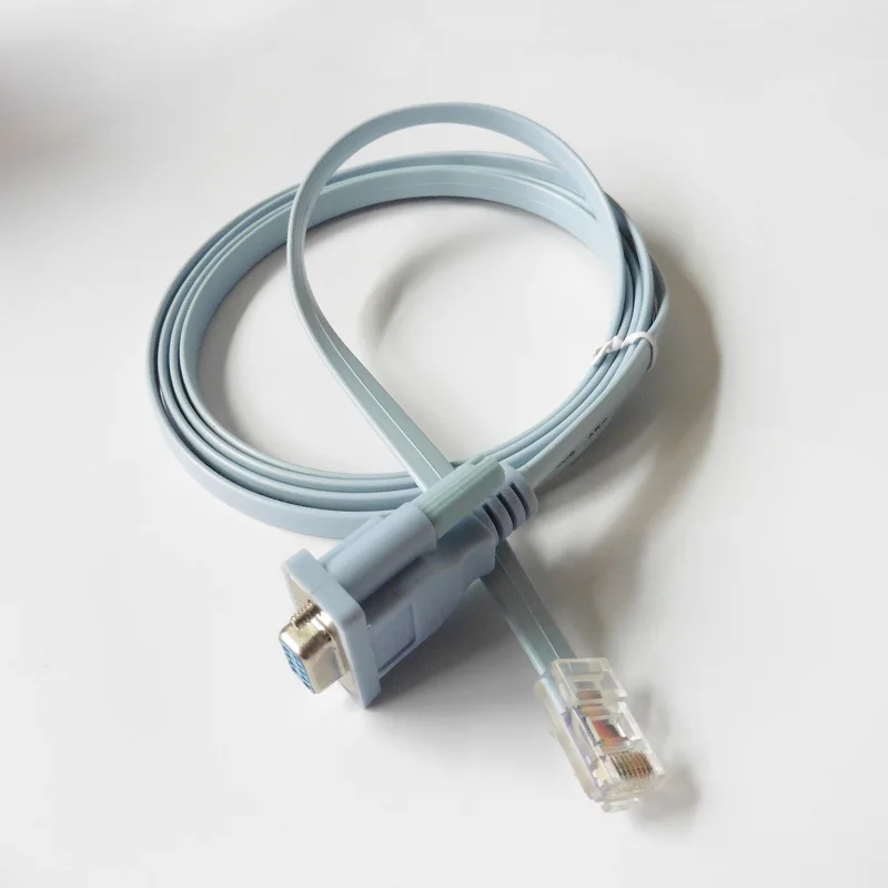 RJ45 штекер в RS232 DB9 com порт сетевой последовательный женский кабель адаптер 1 8 м для