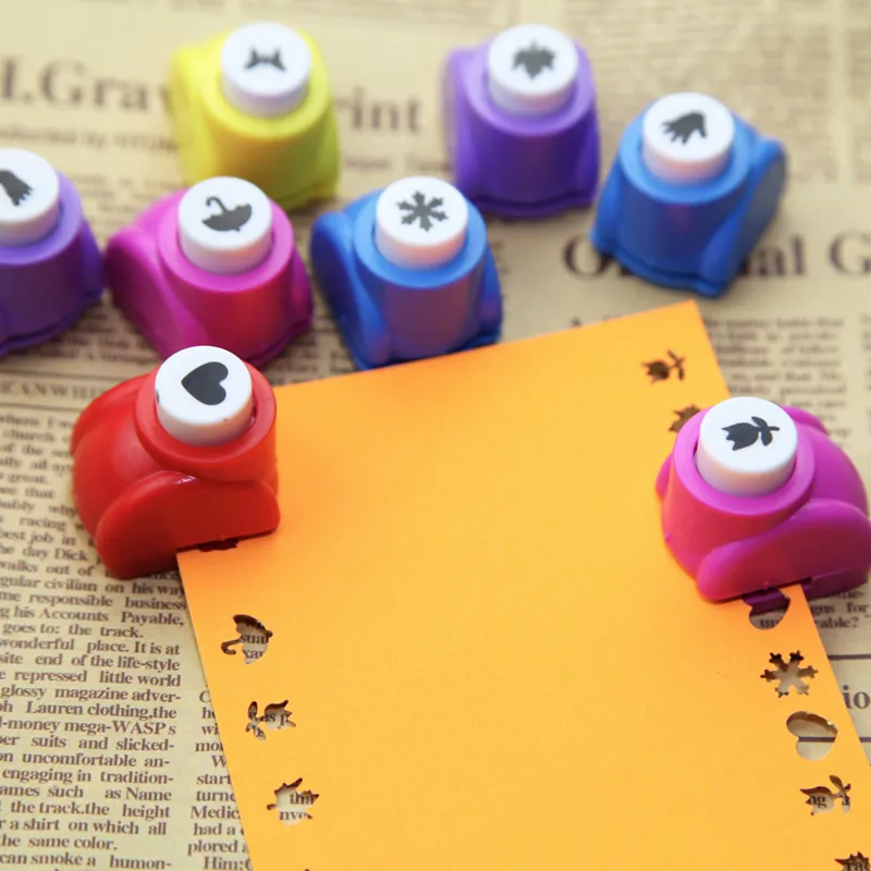 С мелким цветочным рисунком Бумага Craft дырокол для альбомов удары ручной резак