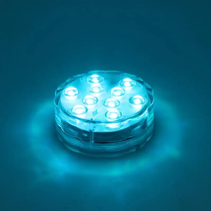 (Один свет + один пульт дистанционного управления) 10-LED RGB погружной светодиодный