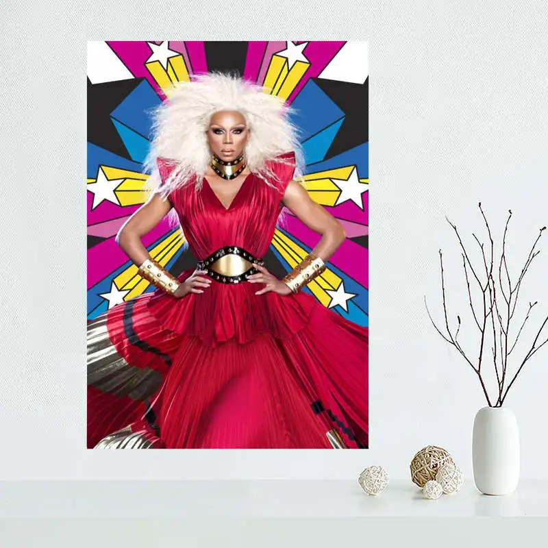 Модный Индивидуальный Коврик для rupaul Холст плакат настенный художественный
