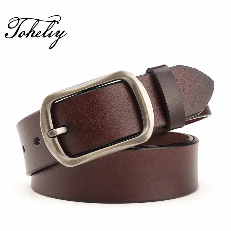 

Женский широкий ремень из натуральной кожи, повседневный ремень из 2018 воловьей кожи с металлической пряжкой, 100%