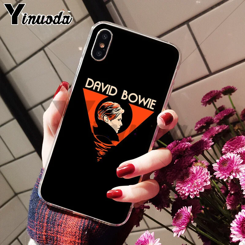 Yinuoda David Bowie Мягкий ТПУ силиконовый чехол для телефона аксессуары Apple iPhone 8 7 6 6S Plus X