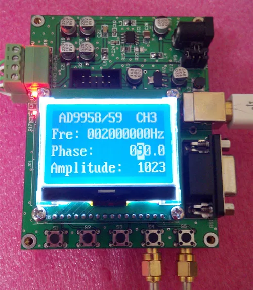 AD9958 AD9959 четырехканальный DDS модуль STM32 источник сигнала обучающий V3|Счетчики| |