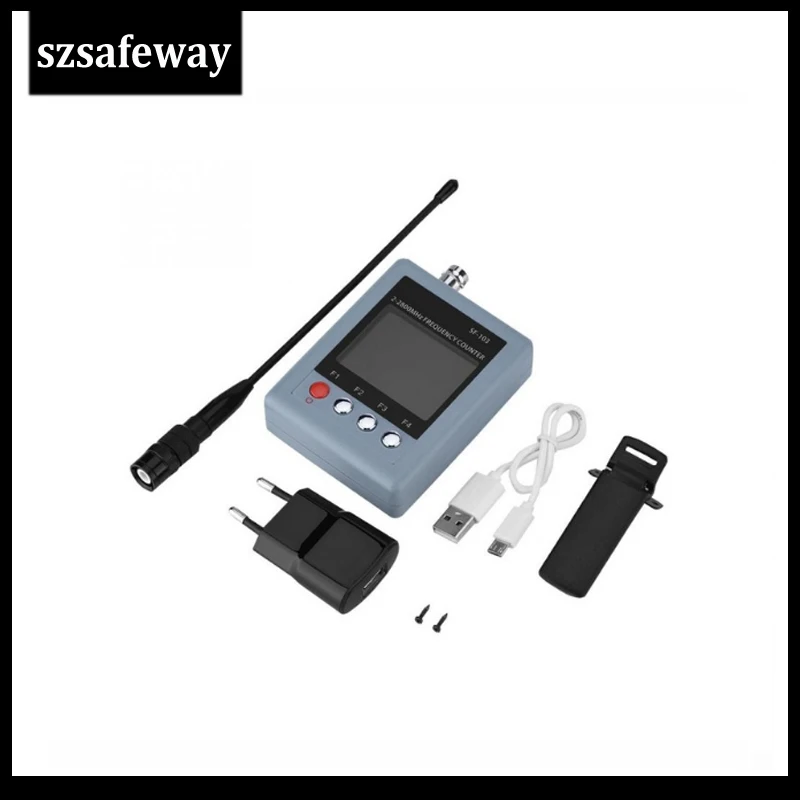 

SF103 2MHz-200MHz / 27MHz -2800MHz Portable Frequency Counter CTCCSS/DCS Testable, DMR Digital Signal Testable