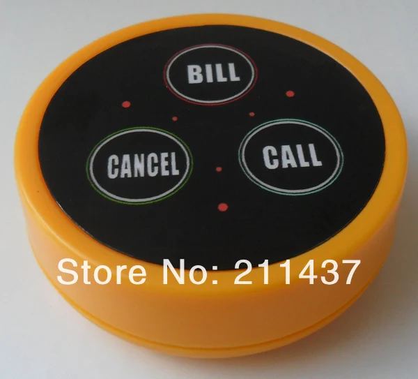 Wireless Service Calling System Restaurant with monitor button watch pager (1 display receiver+ 2 +30 table bell button) | Компьютеры и