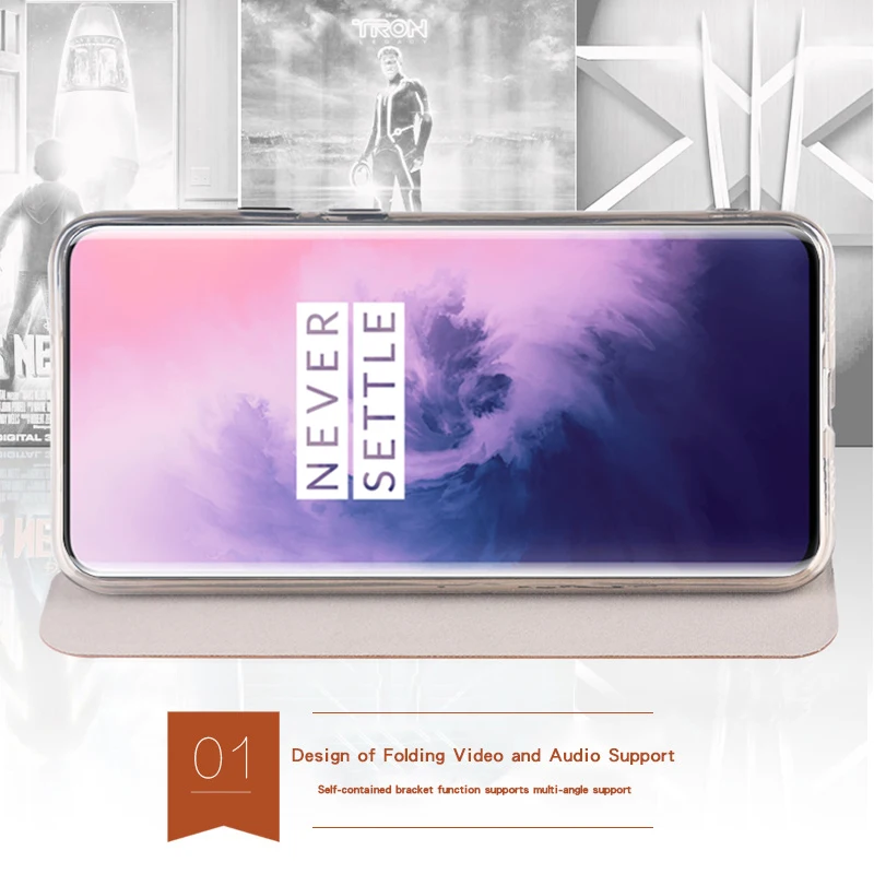 Для Oneplus 7 чехол MOFI флип чехол для Oneplus 7 Высокое качество кожаный чехол-подставка для Oneplus 7