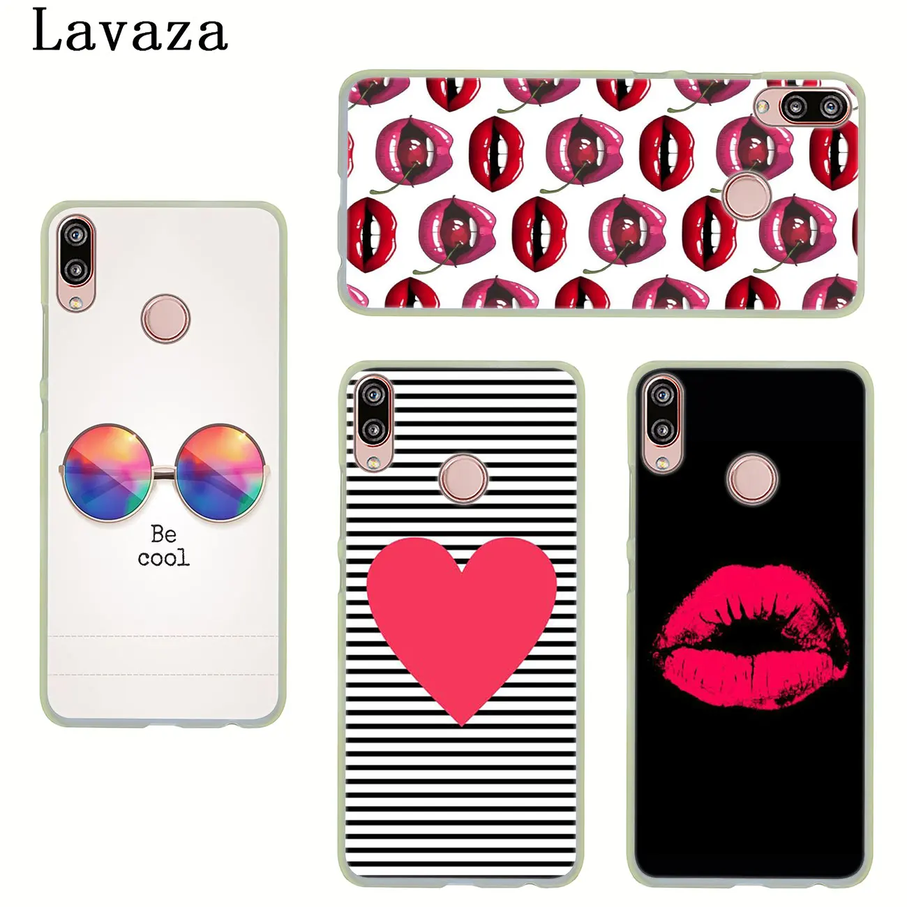 Line Text Beard Cute Yellow heart Lips Case for Huawei P30 Pro P20 P10 P9 Plus P8 Lite Mini 2016 2017 P smart Z 2019 | Мобильные