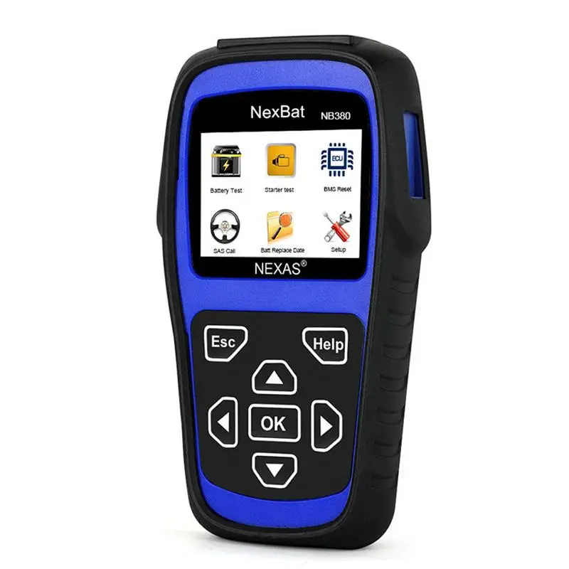 NEXAS NB380 12 В/24 В тестер батареи стартер и система зарядки 100 2000 CCA регистрация
