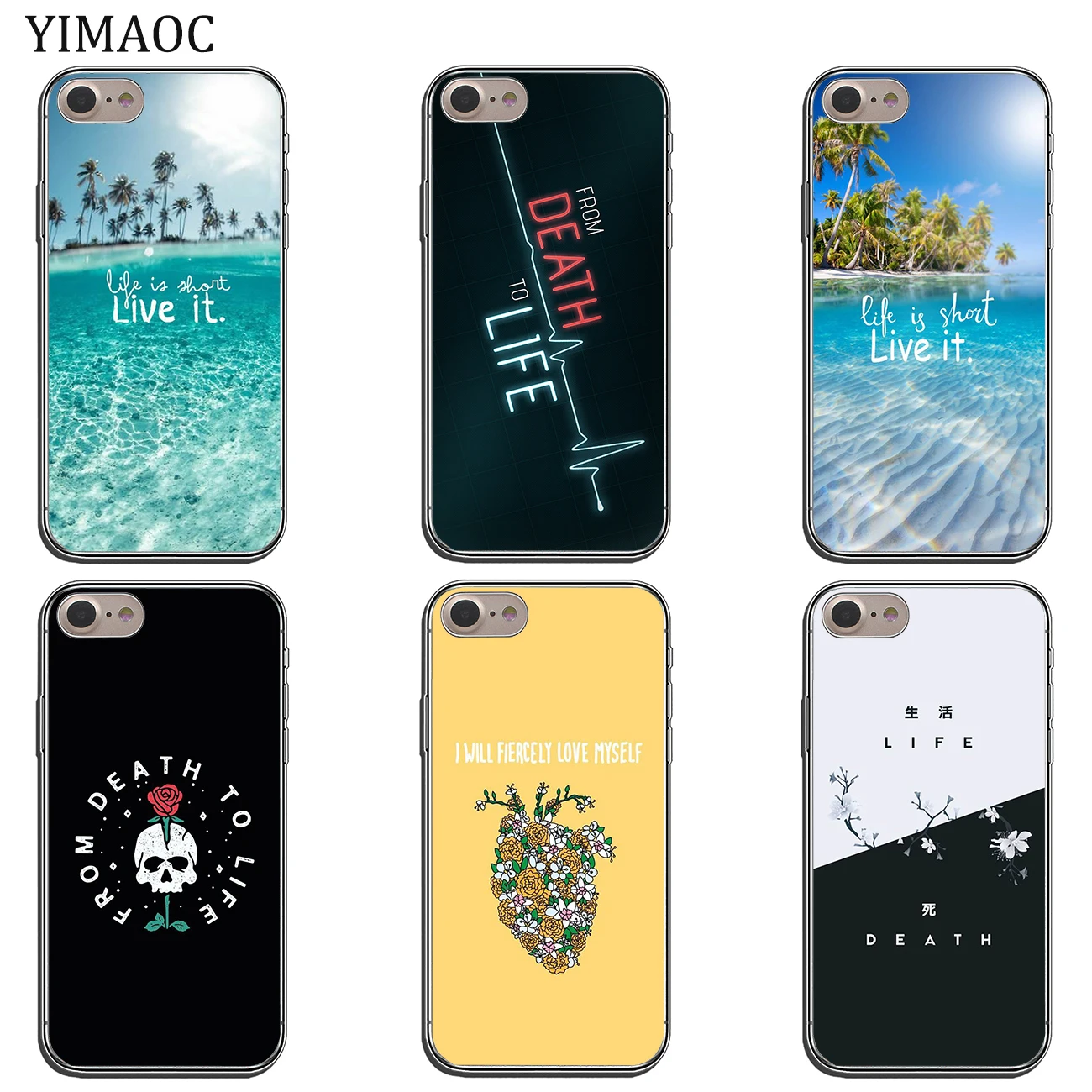 Мягкий силиконовый чехол YIMAOC Life and Death для Apple iPhone 11 Pro X XR XS Max 6 6S 7 8 Plus 5 5S SE 10 TPU чехлы